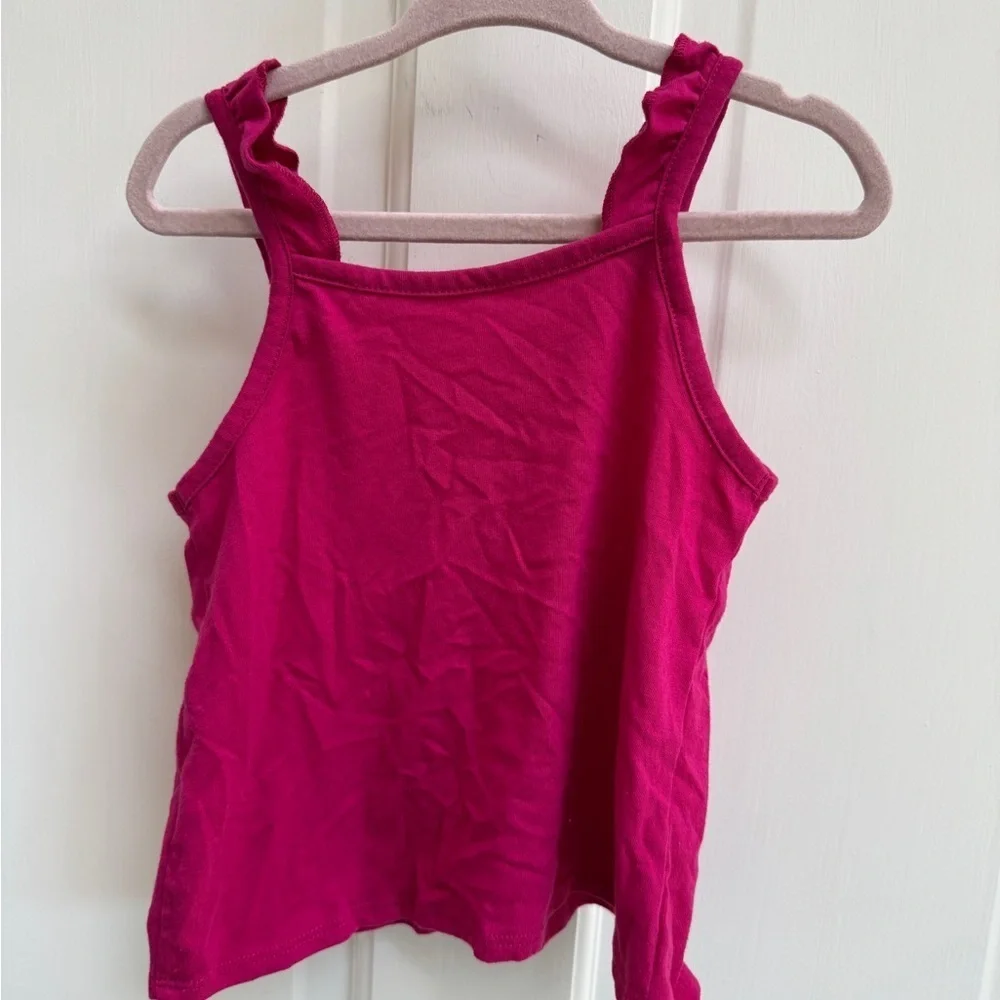 NWOT The Children's Place 2T Girls Pink Butterfly Sleeveless Top Blouse